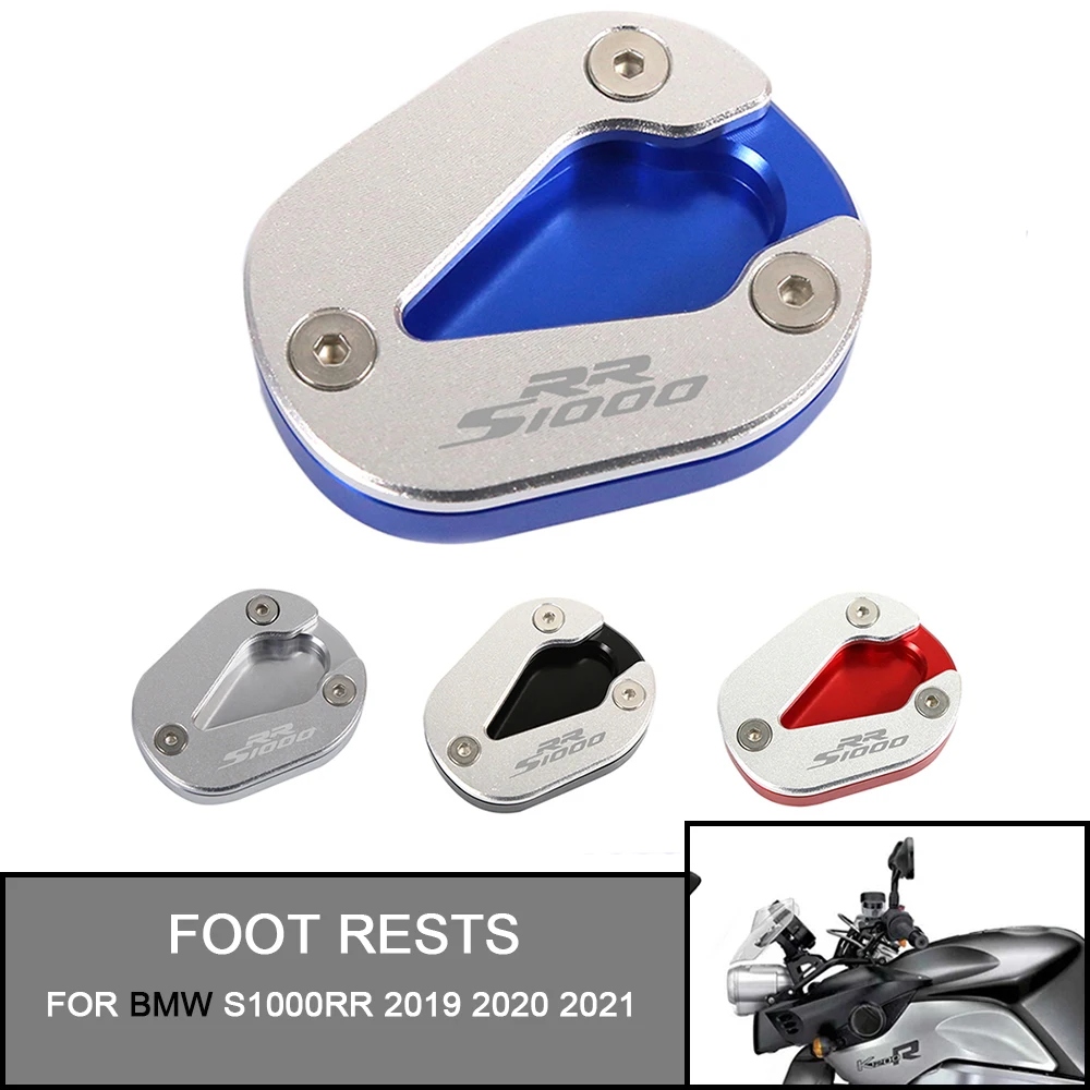 

For BMW S1000RR S1000 RR S 1000 RR 2019 2020 2021 Motorcycle CNC Kickstand Foot Side Stand Extension Pad Support Plate Enlarge