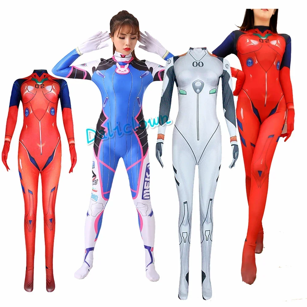 

Женский костюм для косплея Asuka Langley Soryu Ayanami King Zero Two Dva