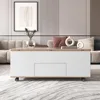 Lift Top Coffee Table with Extendable Tabletop and Storage 3 Drawers, Cabinet 4