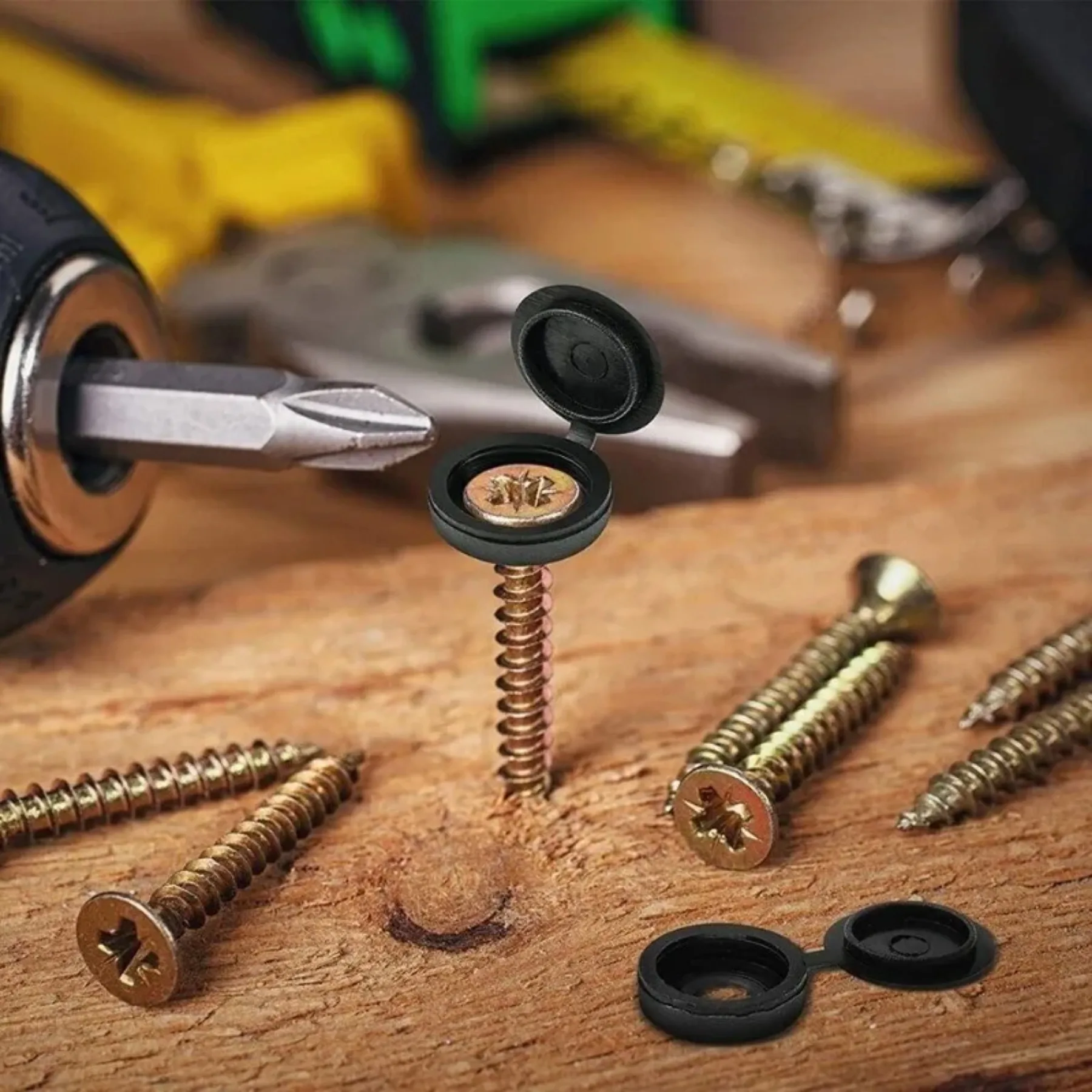 10/100pcs Screw Caps Decorative Cross Screw Nail Cap Folding Buckle for Car Furniture Decorative Nuts Bolts Hardware