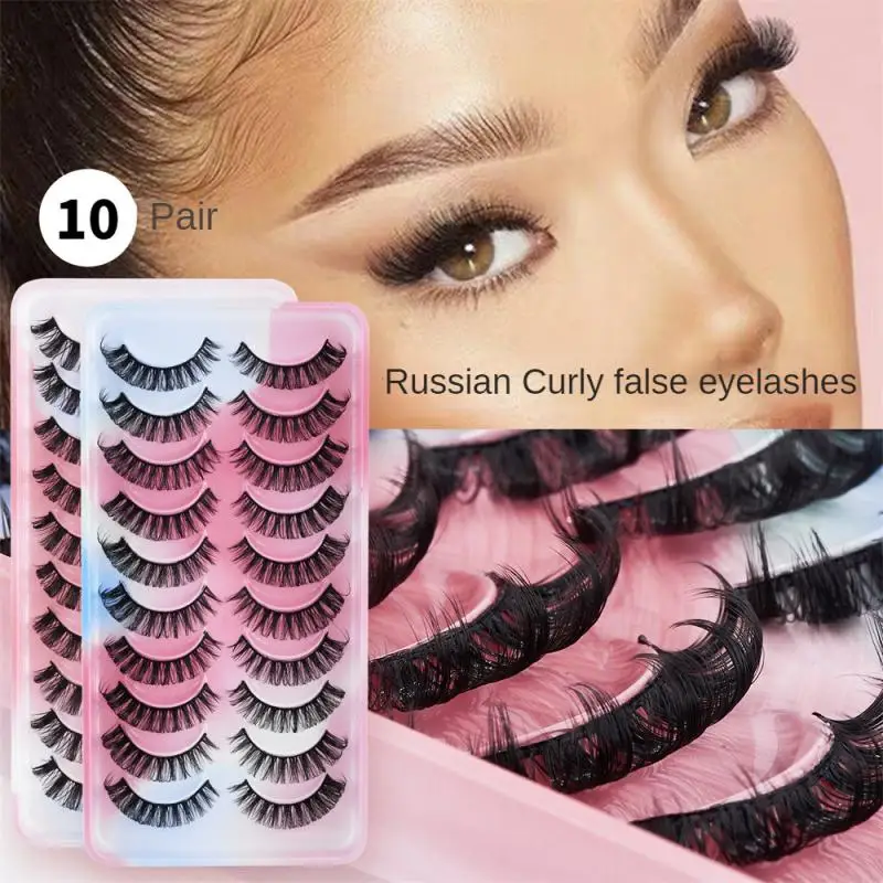 

Large Curvature Thick Curled Natural Eyelash Realistic Eyelash Extension Curling False Eyelashes Dense