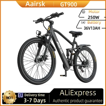 Aairsk GT900 Bicicletta elettrica per adulti 250W Motore 36V13Ah Batteria Bici elettrica Pneumatico da 26 pollici E-Mountain E Bike