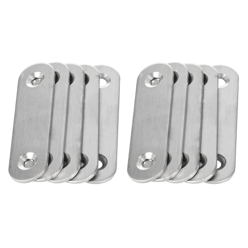 

Promotion! 60Mm X 16Mm Straight Repair Joining Mending Flat Plate Bracket 10Pcs