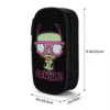 Lovely Kawaii Invader Zim Pencil Cases Pencil Box Pen for Student Large Storage Bag Office Zipper Stationery 6