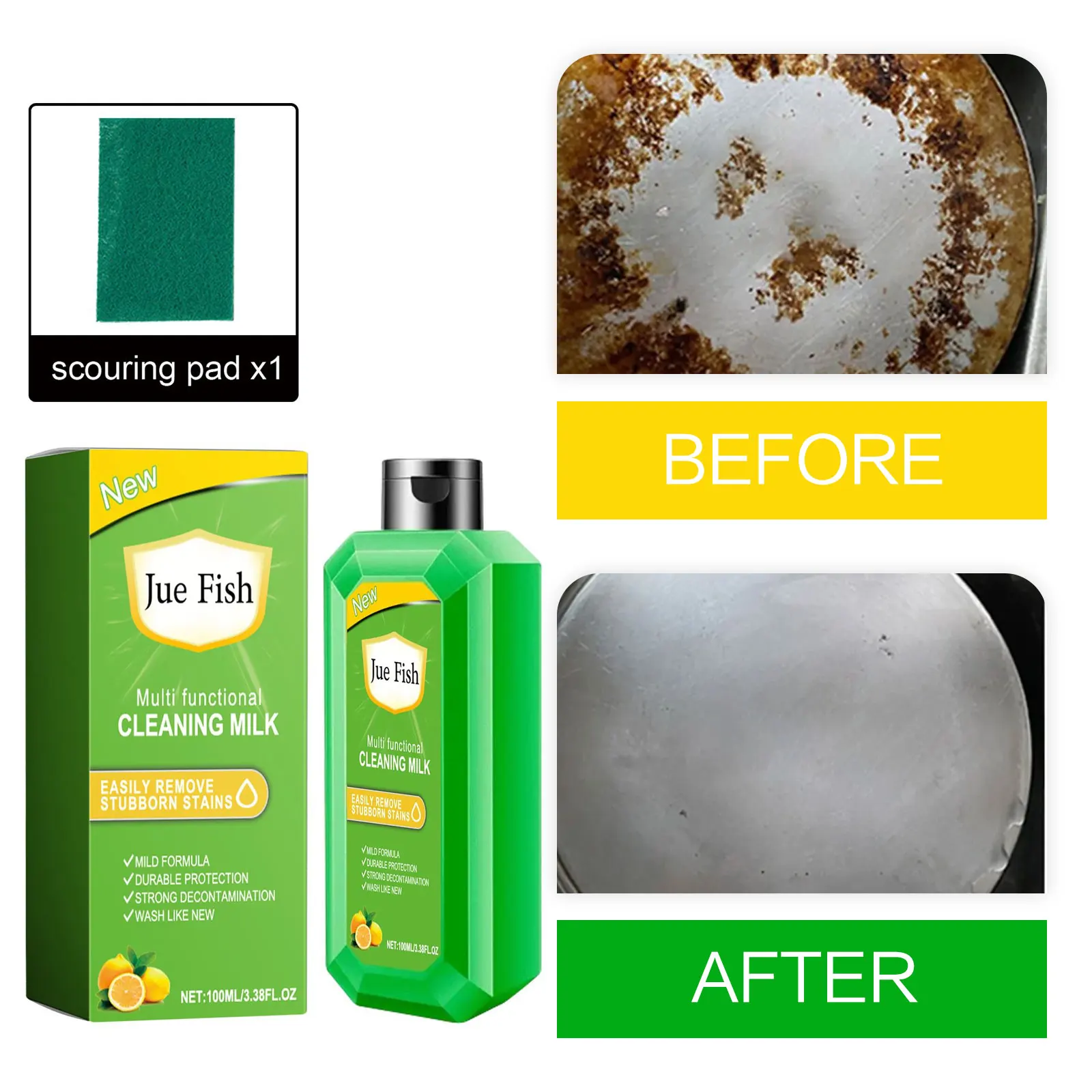 Oil Cleaner Kitchen Cleaner Pot Bottom Grease Cleaner Cookware Heavy Oil Removal Oven Rust Remover Cooktop Cleaning Degreasing Kitchen Oil Cleaning Cream