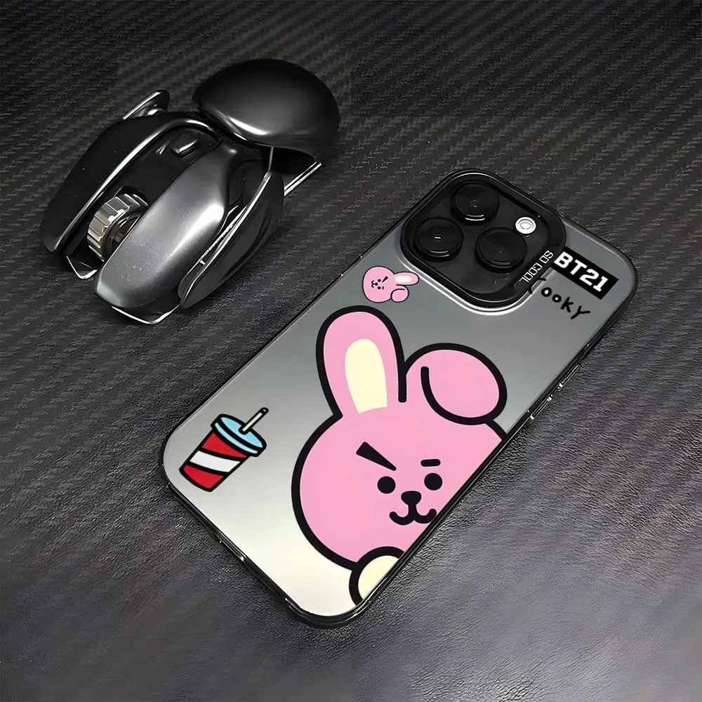 Stylish Silver and Black Bumper Phone Case with Adorable Design