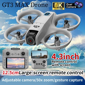 2026 GT3/GT3 MAX Drone 8K HD Elicottero con modalità senza testa con telecomando 360 °   Flip Quadcopter Toys Mini Drone Fors Regali giocattolo per bambini