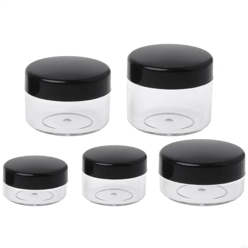 AXYC Mini Sample Bottle Fillable Empty Bottles Container with Lid Sealing Holder for Airplane Make Up Lip Balms Eye