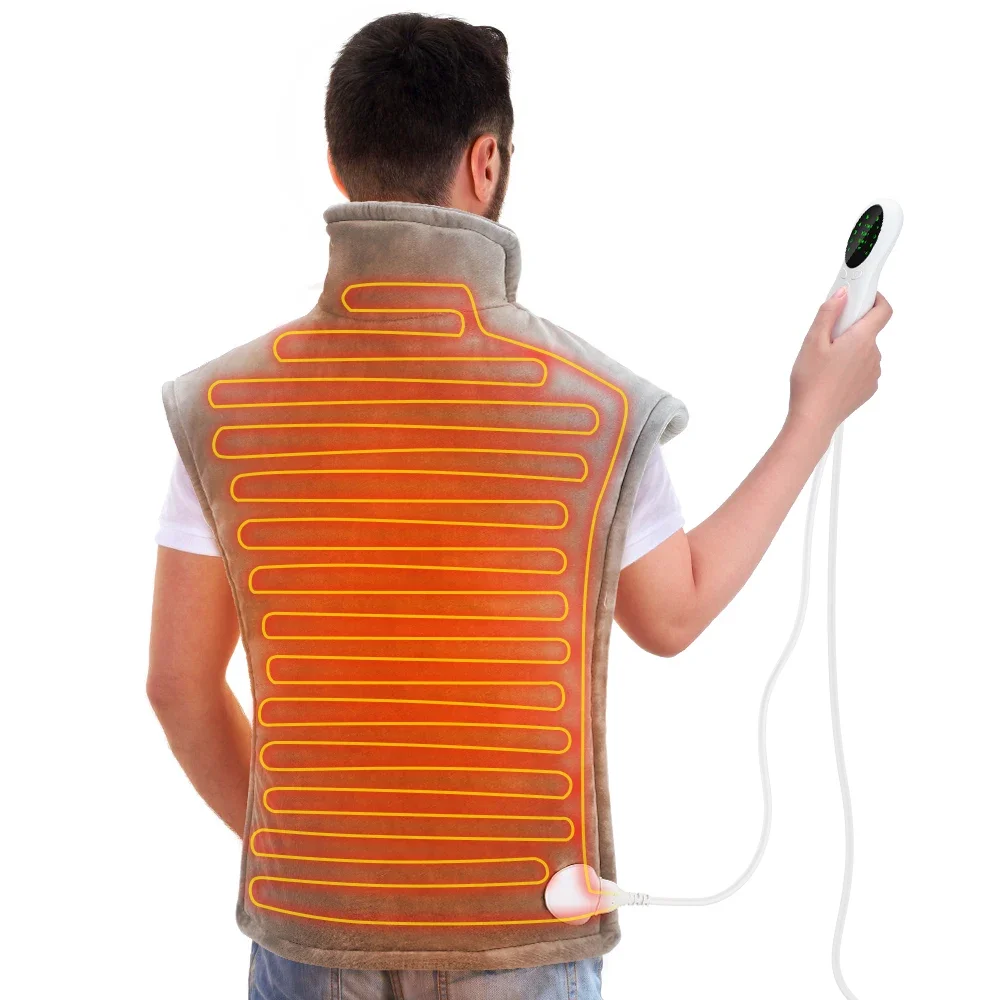 Electric Heated Shawl Hot Compress Constant Temperature Winter Neck Back Abdomen Leg Waist Keep Warm Blanket Home Office 60*90cm electric heating blanket,electric heating pad