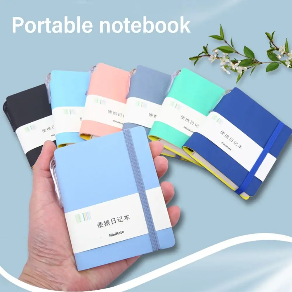 

A7 Mini Notebook Portable Pocket Notepad Memo Diary Weekly Planner Agenda Memo With Pen Notebook Office School Stationery