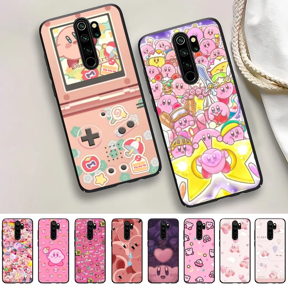 

Cute-K-Kirby-Cartoon Phone Case For Redmi 5 6 7 8 9 10 plus pro 6 7 8 9 A GO K20 K30 K40 pro plus F3 Fundas