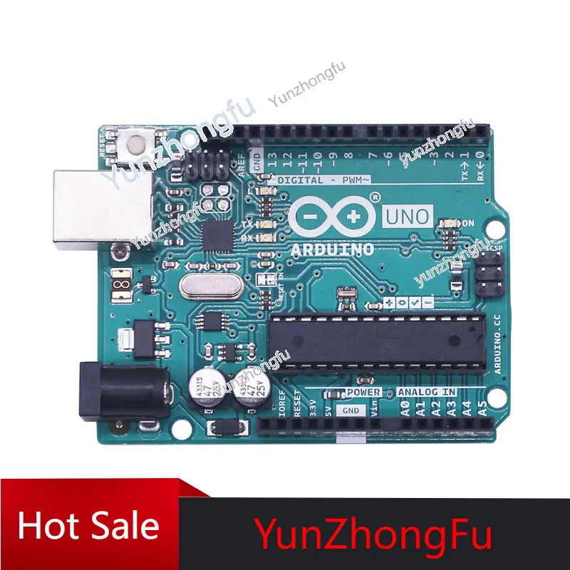 

Intelligent Arduino Uno Development Board Expansion Board Kit R3 Controller Single Chip Microcomputer English Version