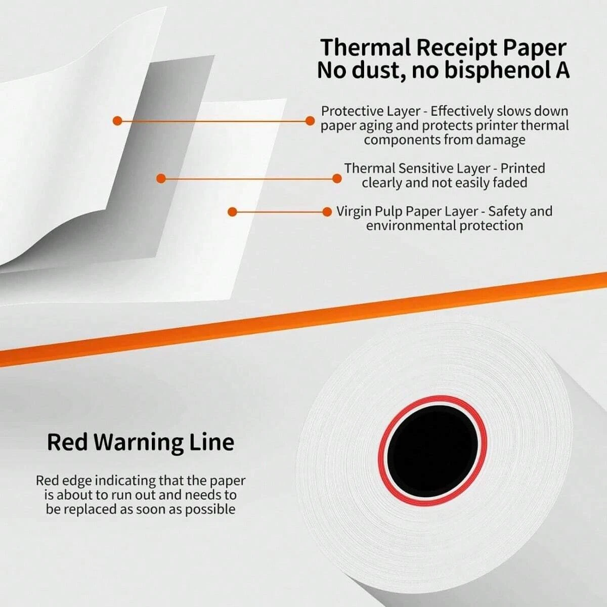 Thermal Paper Thermal Paper Roll Thermal Printer Paper Thermal Paper Receipt Rolls Paper Fits All Credit Card Receipt Thermal Fits All Mini POS Printer