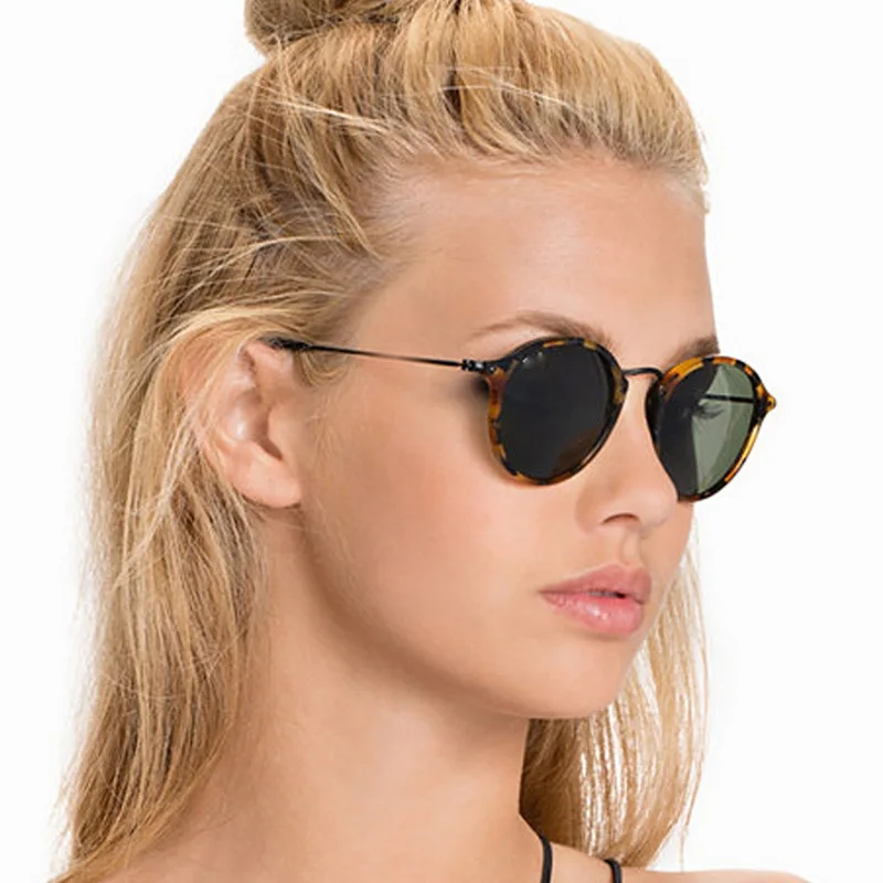 Retro Round Metal Frame Sunglasses For Women And Men Uv400 Protection_voghion.com