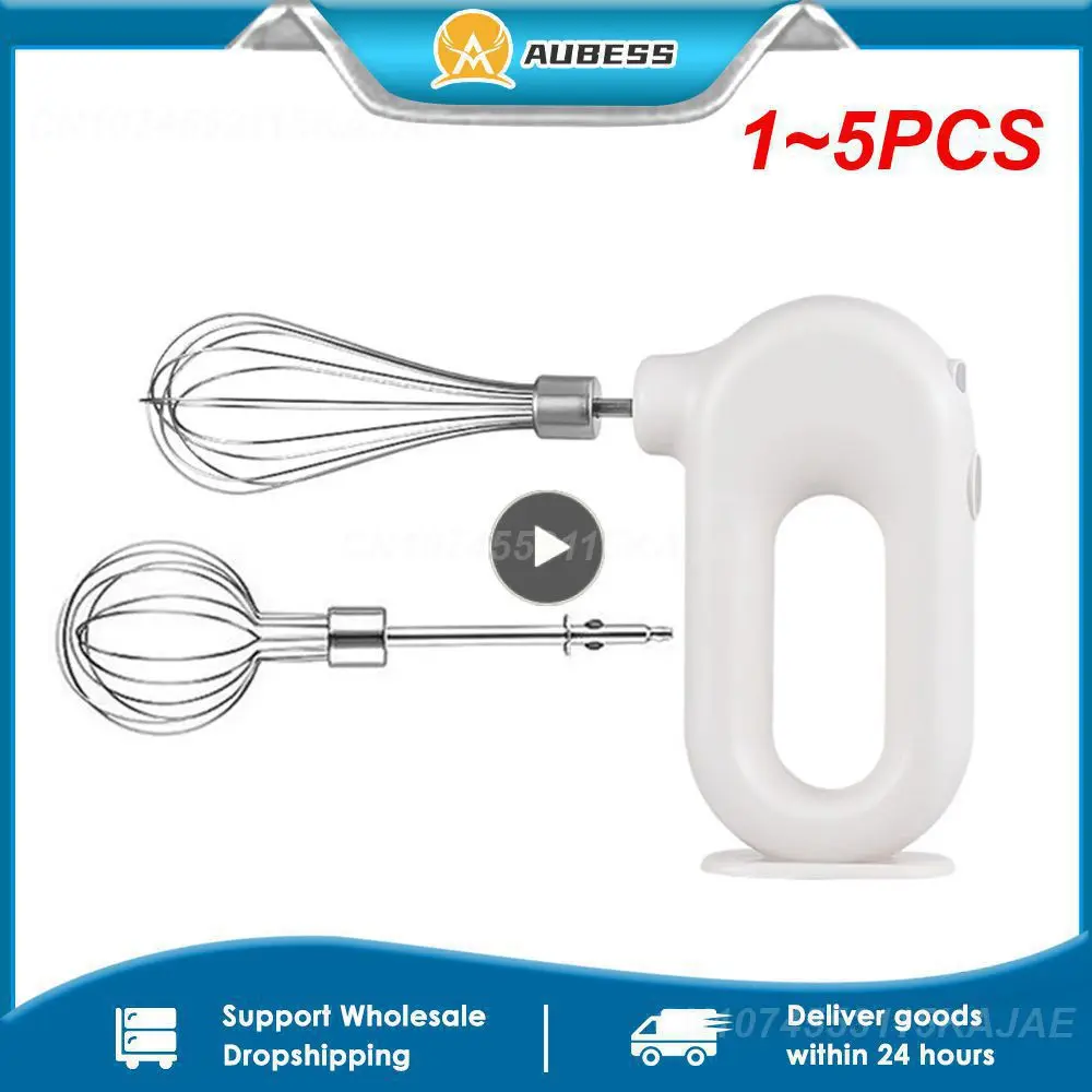

1~5PCS Electric Wireless Portable Mixers with 2 Mixing Head Food Mixer Handheld Rechargeable Whisks Dough Stirrer