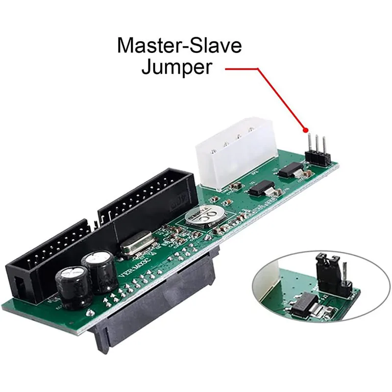 Sata to IDE Adapter Converter 2.5 Sata Female to 3.5 inch IDE Male 40 pin port  1.5Gbs Support  ATA 133 100 HDD CD DVD Serial — view 6