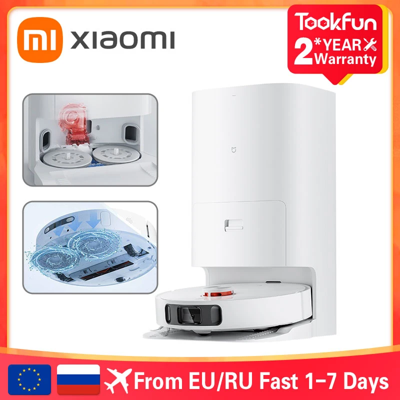  XIAOMI MIJIA Omni Robot Vacuum Cleaners Mop Smart Base  Dirt Disposal Dust Collection Auto Empty Dock Self Cleaning Washing Mop