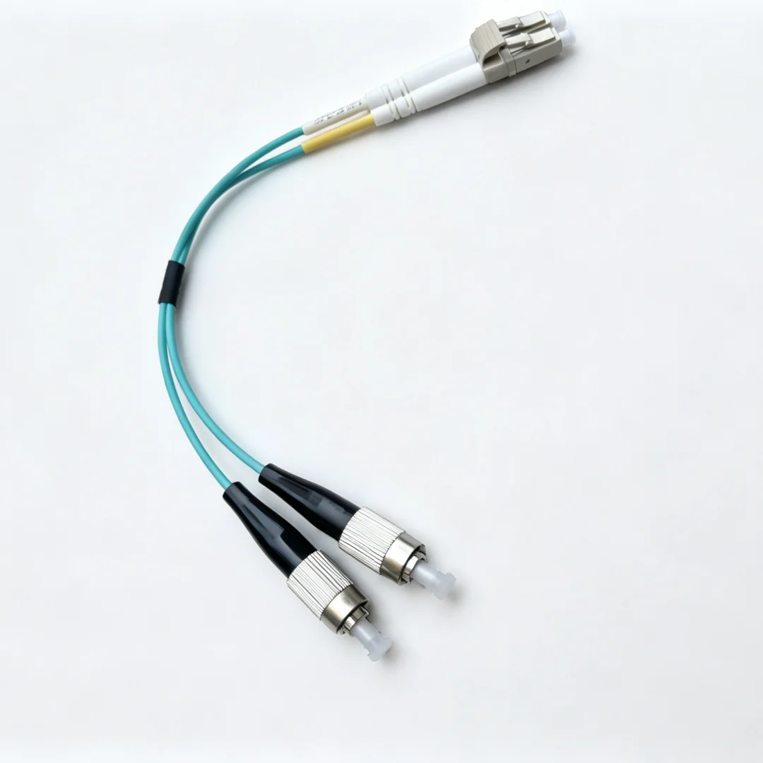 짧은 섬유 점퍼 20/30/50cm 10개 OM3 MM 이중 코어 DX 광케이블 FC-..