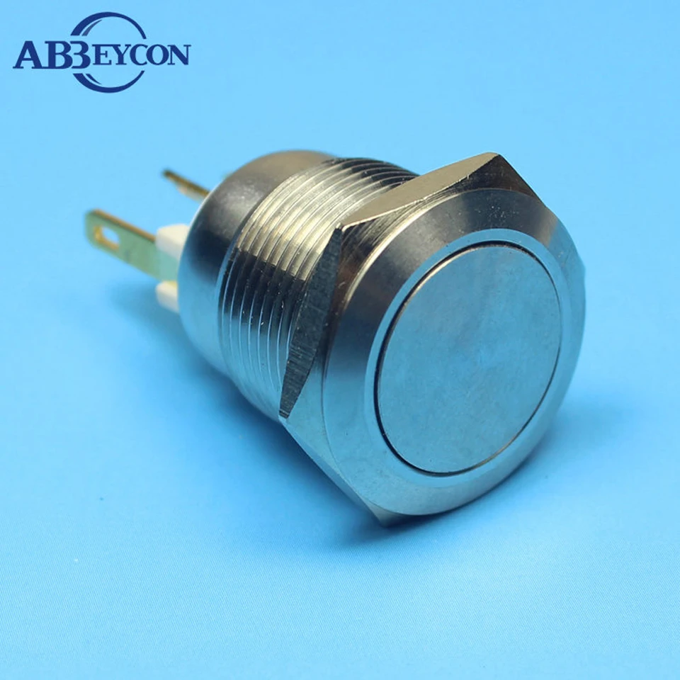 

1995Z Customized Normally open latching flat head 19mm 19mm button switch