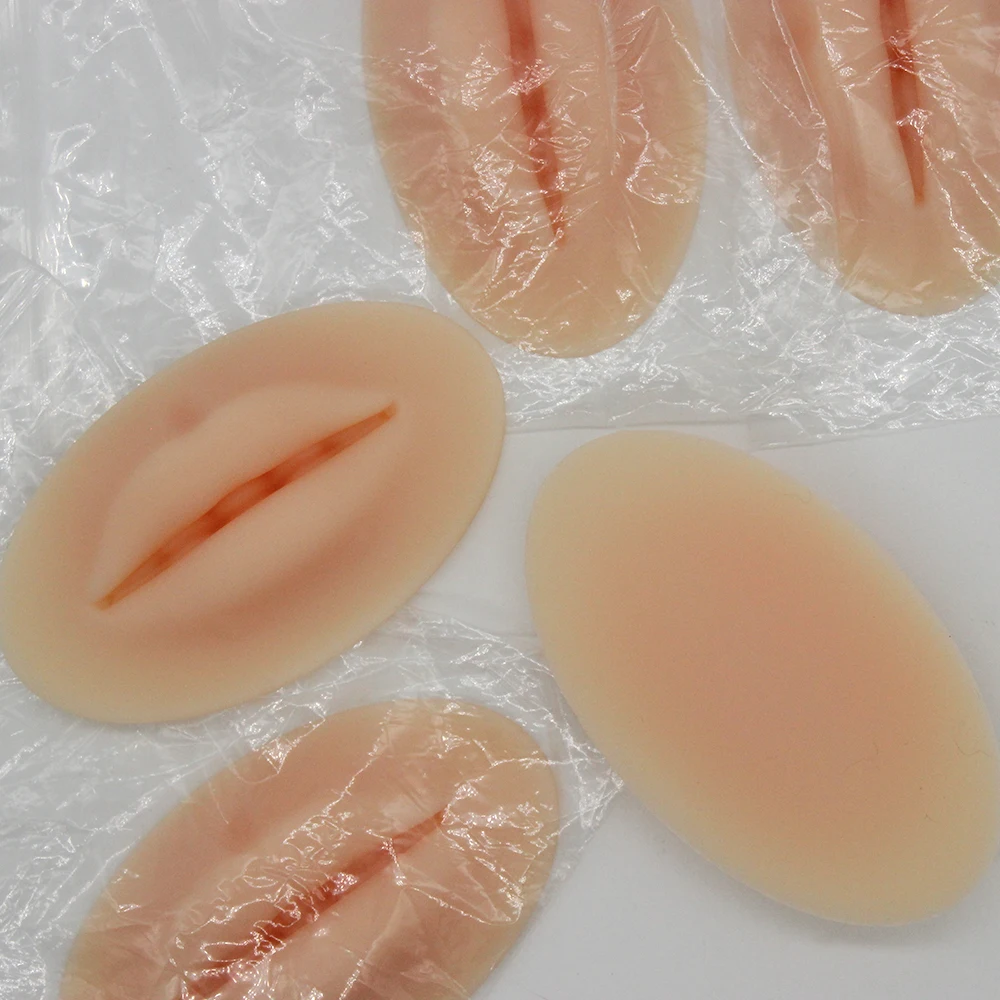 

Premium 10PCS Soft 3D Lips Practice Silicone Skin Permanent Makeup Artist Human Lip Blush Microblading Accessorie