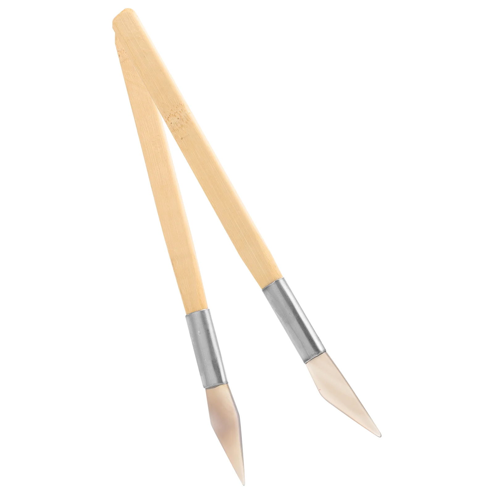 2 Pcs Agate Jewelry Smoothing Tool With Handle Polishing Burnisher Natural Burnishing For