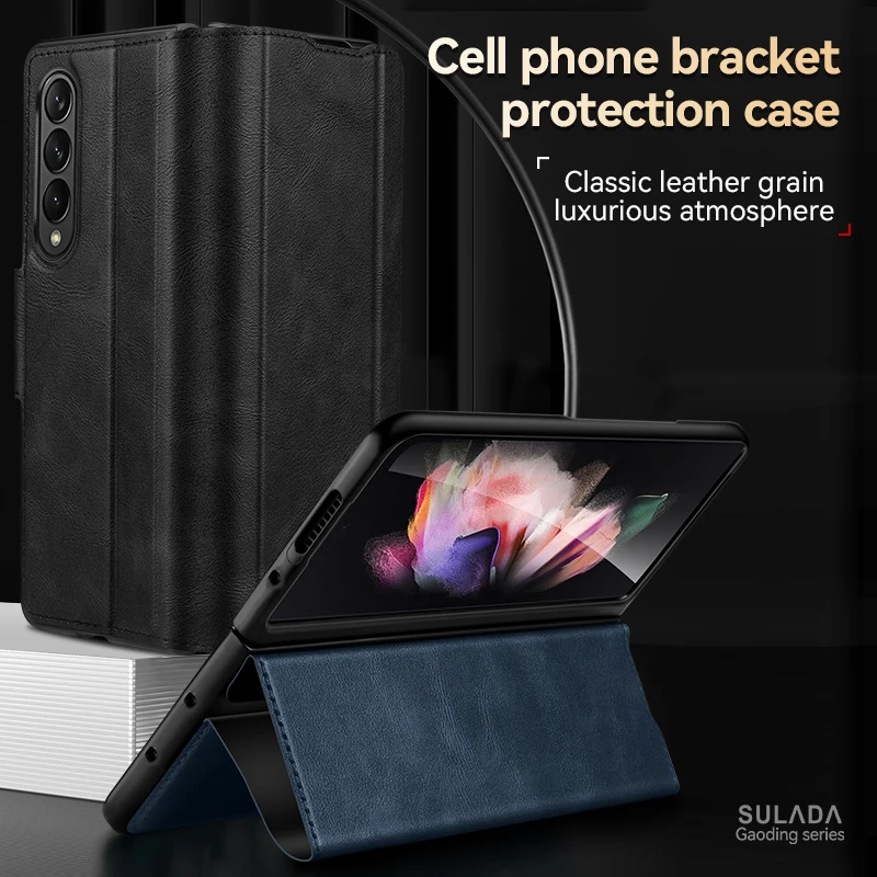 

Кожаный чехол для Samsung Galaxy Z Fold 5 Fold4 Fold3 Fold 3 4 2 Fold5