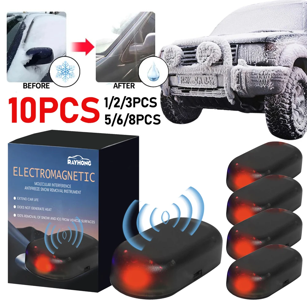 Electromagnetic Antifreeze Snow Removal Instrument Windshield Deicer Winter Window Glass Microwave Deicing Instrument 1-10PCS