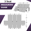 3 Seat Non-Slip Recliner Chair Cover Sofa Slipcover Reversible Pet Cover Protector Couch Cover 2