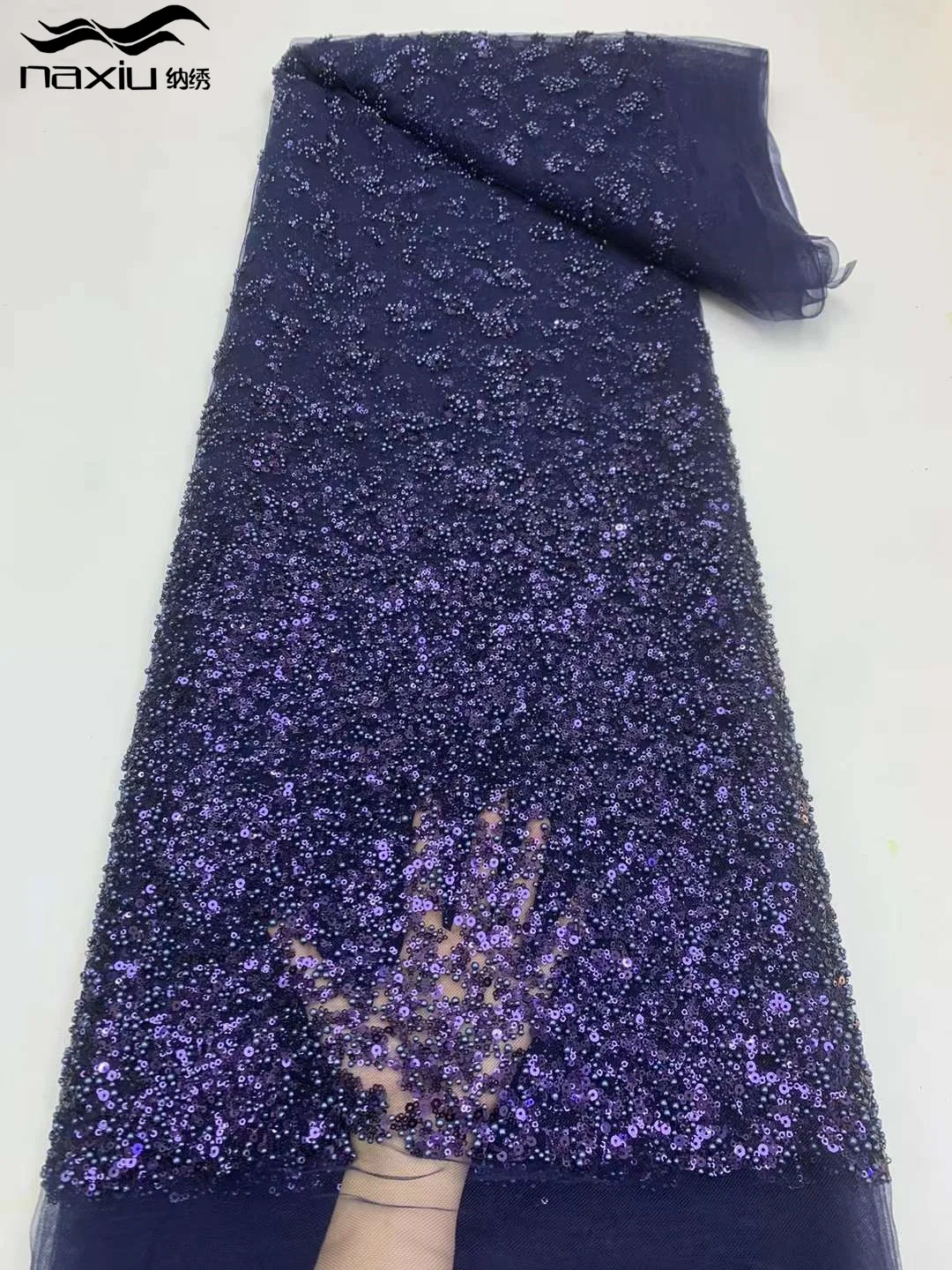 

Madison-African 3D Lace Fabric for Wedding, Beaded Lace Material, Nigerian French Net, High Quality, 2024