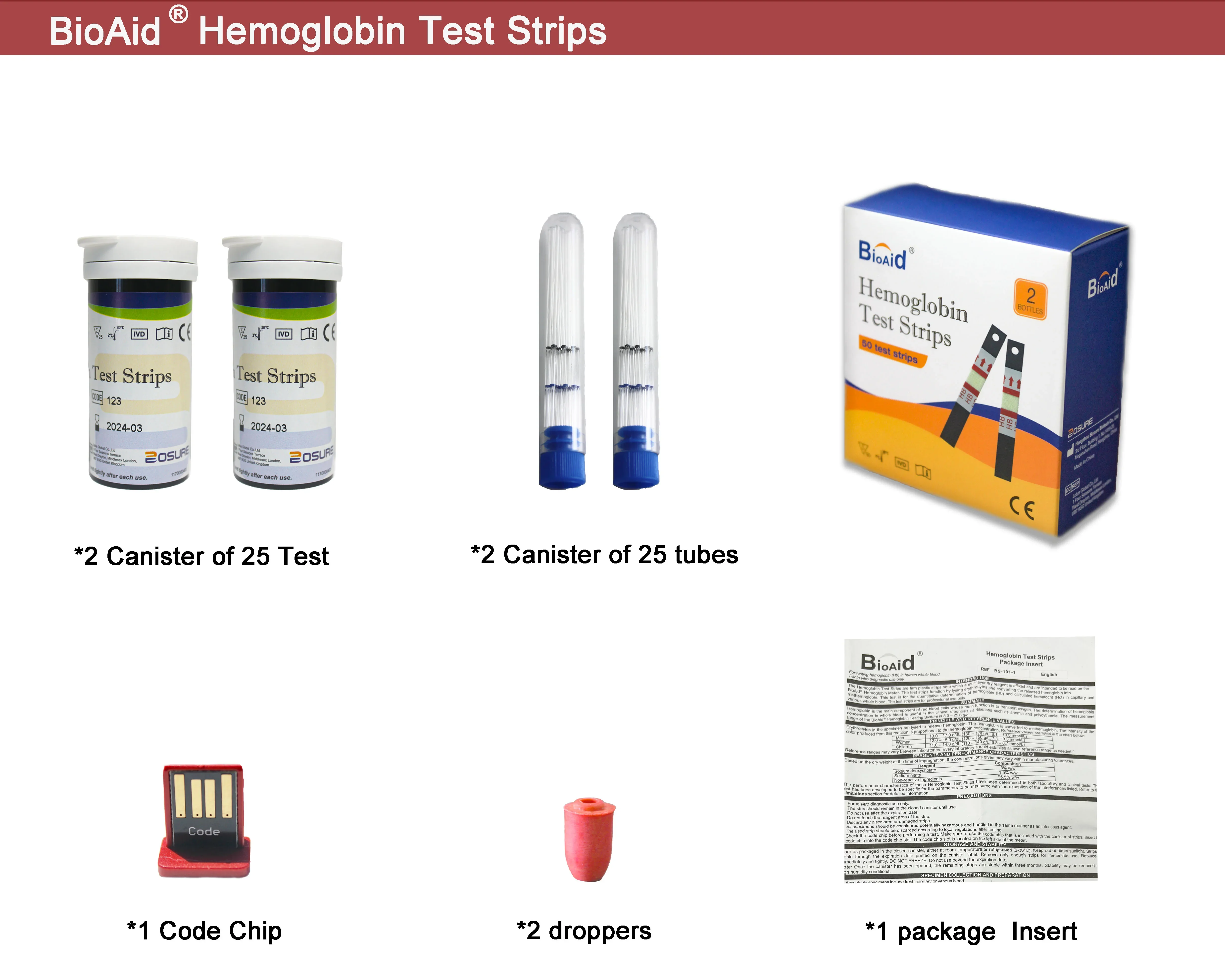 Bioaid Home Use Hemoglobin Meter Analyzer Monitor Anemia For Detection Hb And Hct Hemoglobin Detector Analyzermedicos Accesorios