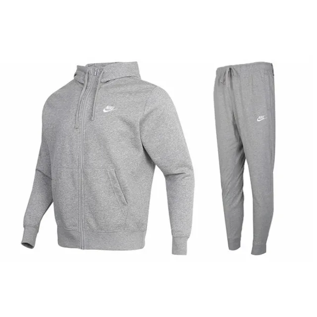 Nike – Cardigan de couleur unie, sweat-shirt léger, respirant et confortable, pantalon à la cheville, ensemble de sport décontracté pour hommes, BV2649-063BV2763-063 1