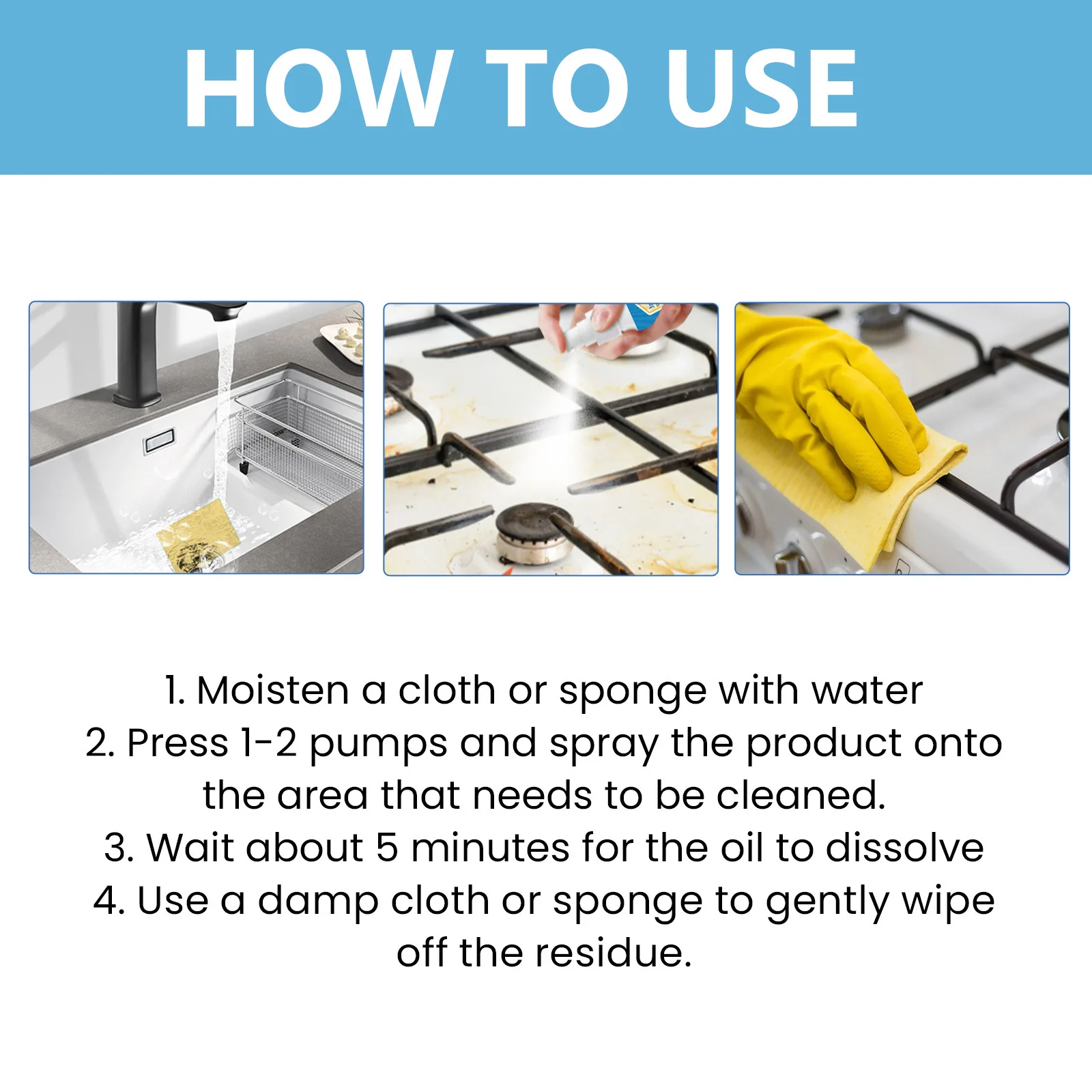 Removes Kitchen Grease Cleaner Gentle and Effective Foam Cleaner for Cleaning Pots Stove Pot Bottom UD88