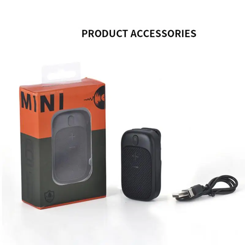 Wireless Speaker Portable Stereo Bass for Outdoor Use Wearable Waterproof Portable Shower Speaker for Camping BBQ Hiking