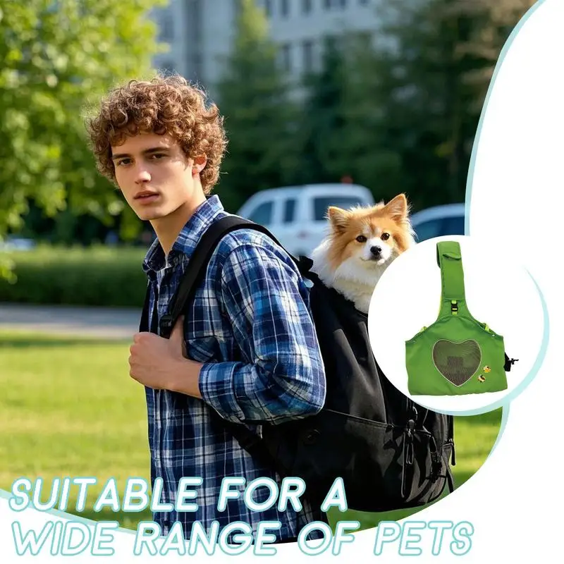 Dog Carrier Puppy Cat Carrier Sling Pouch Breathable Pet Travel Bag For Long Distance Trip
