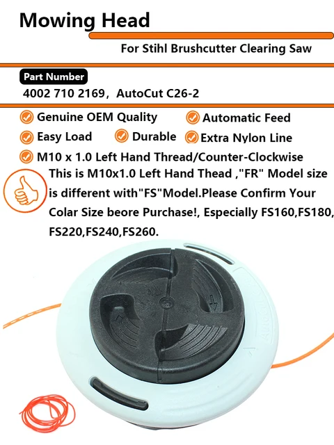 Testina Autocut C26-2 Per Decespugliatori STIHL - Ricambio Compatibile Con Filo Nylon - Foto 9