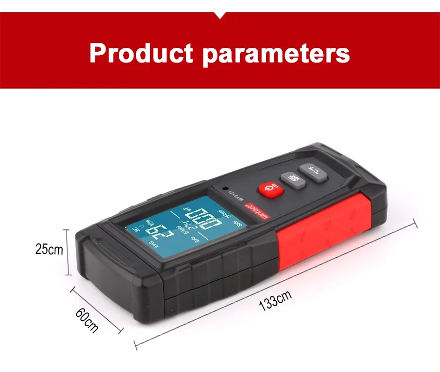 WT3121 Handheld Digital LCD EMF Meter Electric Magnetic Field Dosimeter Detector Electromagnetic Radiation Tester