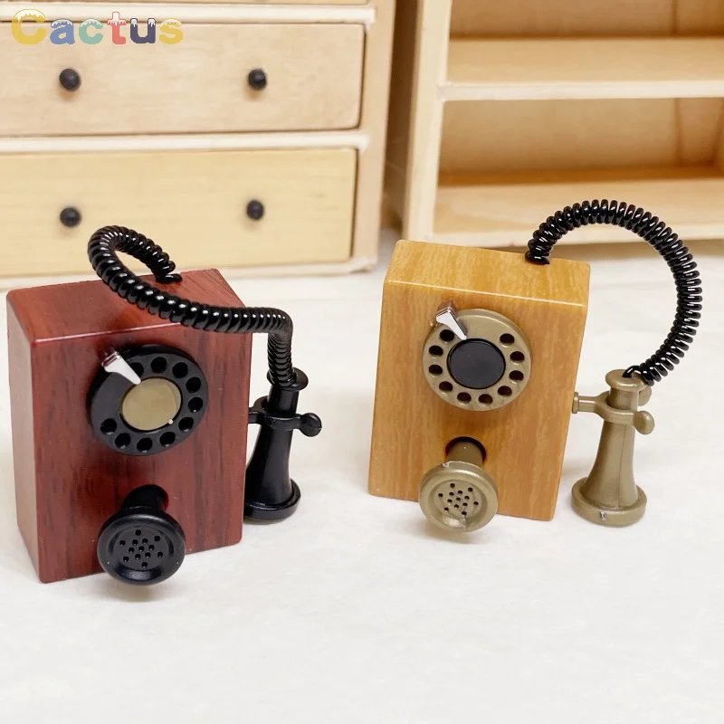 

1 шт. 1/12 Миниатюрный Кукольный домик, искусственная модель, ретро-сцена, домашняя мебель, аксессуары для кукольного домика