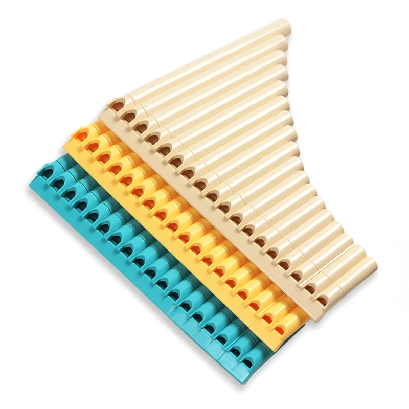 Pan Flute 18 Pipes Instrument Key of C For Student Beginners With Carrying Bag User Manual