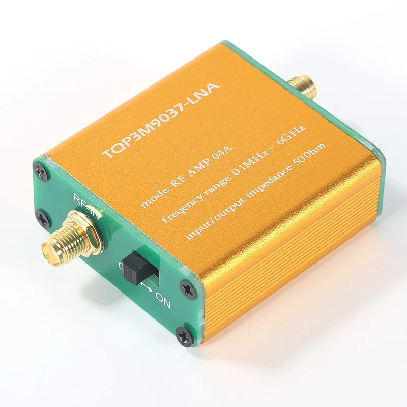 100k-6GHz RF AMP Full-Band Radio SignalAmplifier Radio Signal Enhancer Radio Signal Preamplifier High Linearity Low Noise