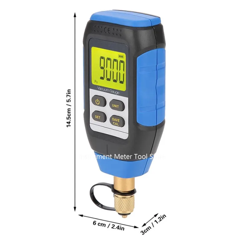 VMV-1 Digital Vacuum Gauge Portable High Precision Digital Display Combined Pressure and Vacuum Electronic Vacuum Absolute Gauge