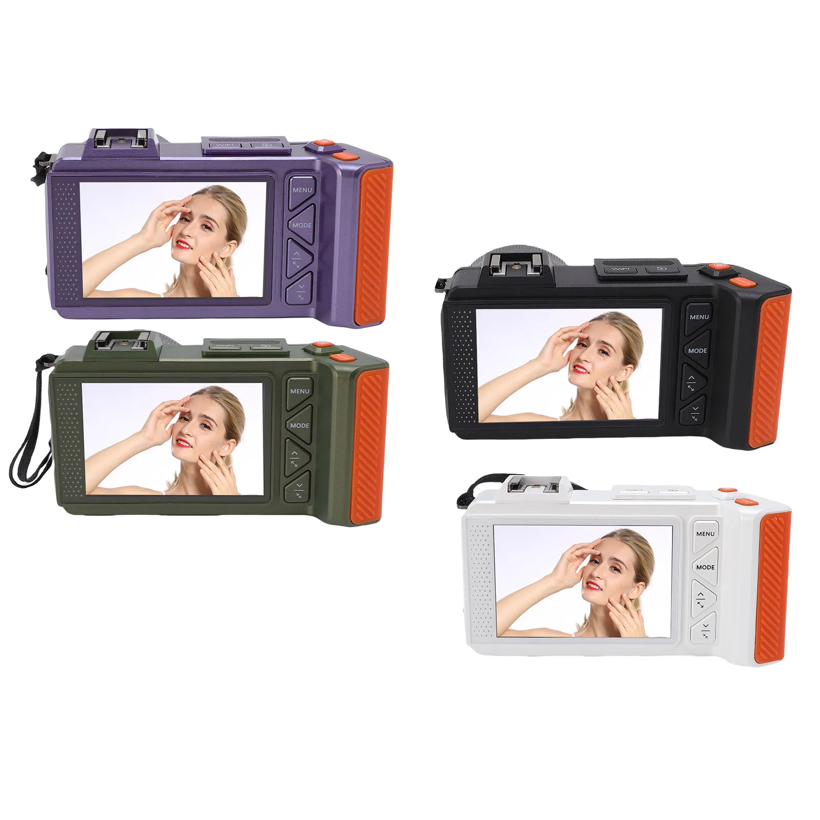 Digital Camera 4K 70MP 50X Zoom Auto Focus Wide Angle F1.8 DSLR Camera With Double Screen Flash for Travel 4K Digital Camera
