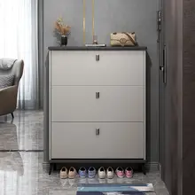 

Light Luxury Ultra-thin Tipping Shoe Cabinet Home Entrance Porch Cabinet Large Capacity Space Saving Small Narrow Cabinet rack