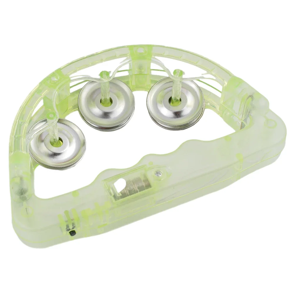 Funny Tambourine LED Led Tambourine Light Up Shaking Toy Toy Wedding 1pc Club Concert Flashing Kids Musical Instrument