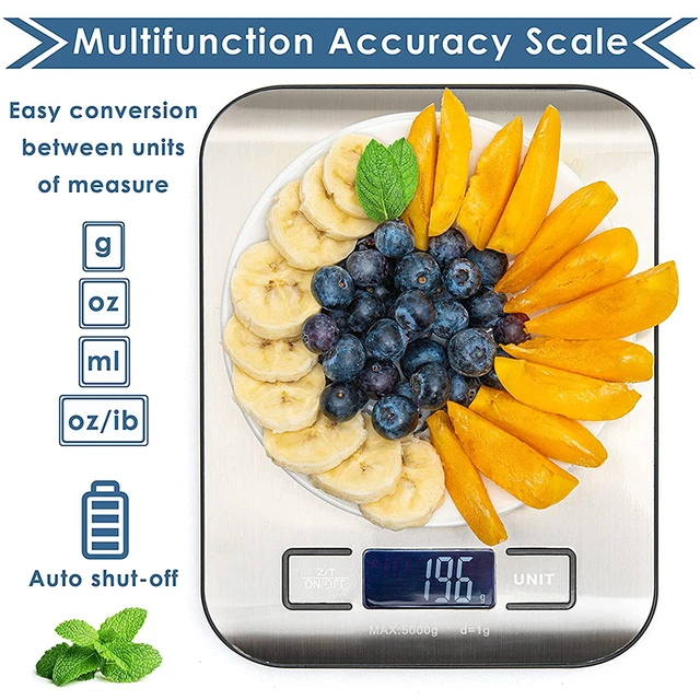 Digital Kitchen Scale,5Kg/0.01G Rechargeable Food Scale,High Precision  Kitchen Weighing Scales With LCD Display - AliExpress