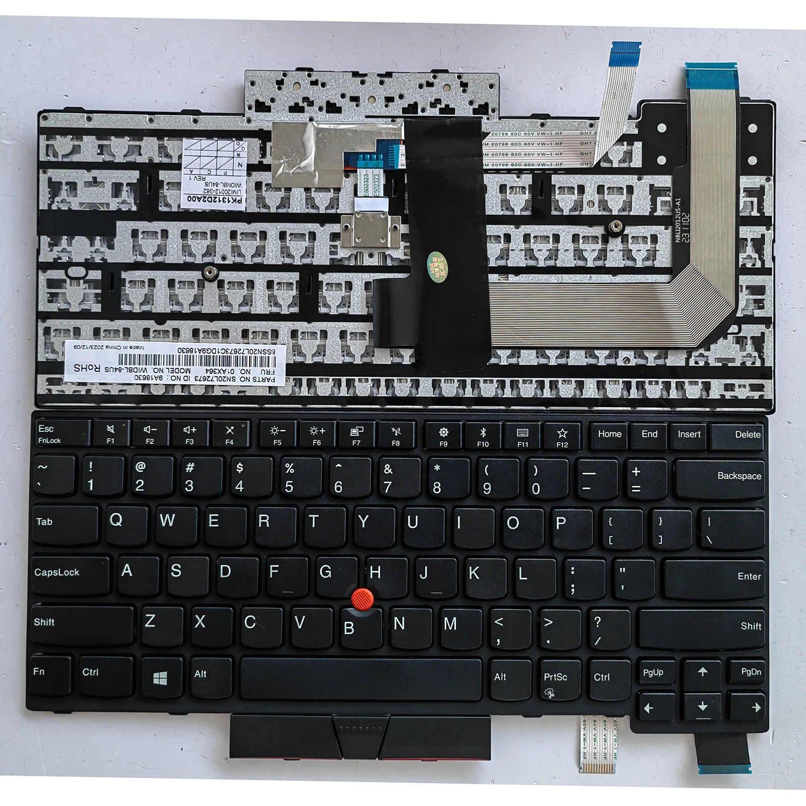 Tastiera Italiana Per Notebook Lenovo ThinkPad T470 T480 A475 Con Trackpad Nera
