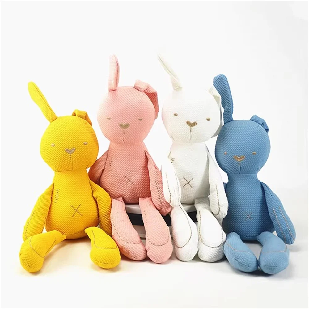 

Cute Rabbit Bear Plush Toy to Accompany Children to Sleep Can Bite the Cloth Doll British Big Ears Rabbit Doll Throw Pillow Gift