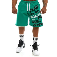 Mens Cotton Gym Shorts Hip Hop Summer Knee Length Fitness Sports Training Running Loose Male Casual Exercise Basketball Shorts 2