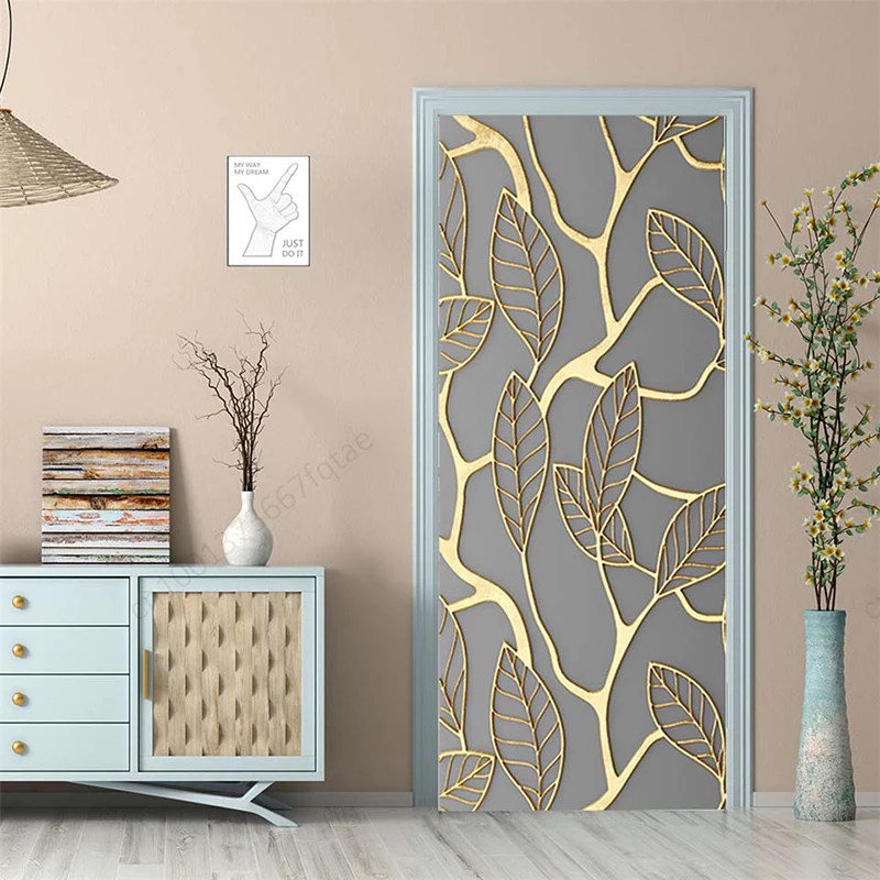 Adesivi 3D Per Porte Effetto Libreria | Autoadesivi Rimovibili 95x215 Cm | Decorazione Murale Per Camera E Soggiorno
