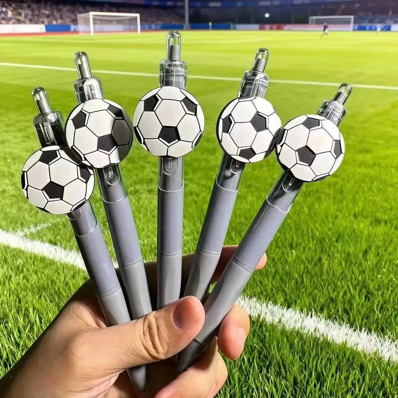 5 개/가방 파티 선물 귀여운 축구 볼펜 다용도 축구 모양 잉크 펜 내구성 크리 에이 티브 쓰기 펜 학생