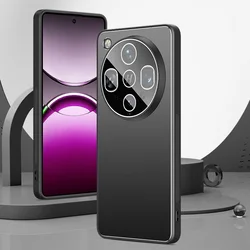 Sleek Acrylic & Metal Camera Protection Phone Case for OPPO find x6 (Black)